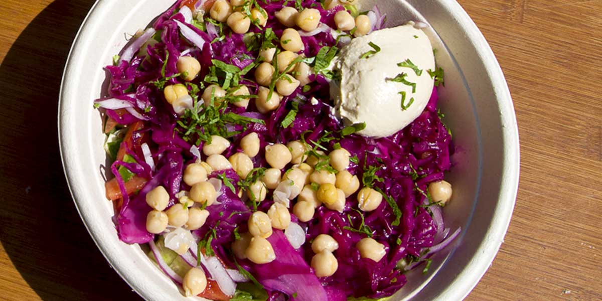 Chickpeas and red cabbage Chickpeas and red cabbage